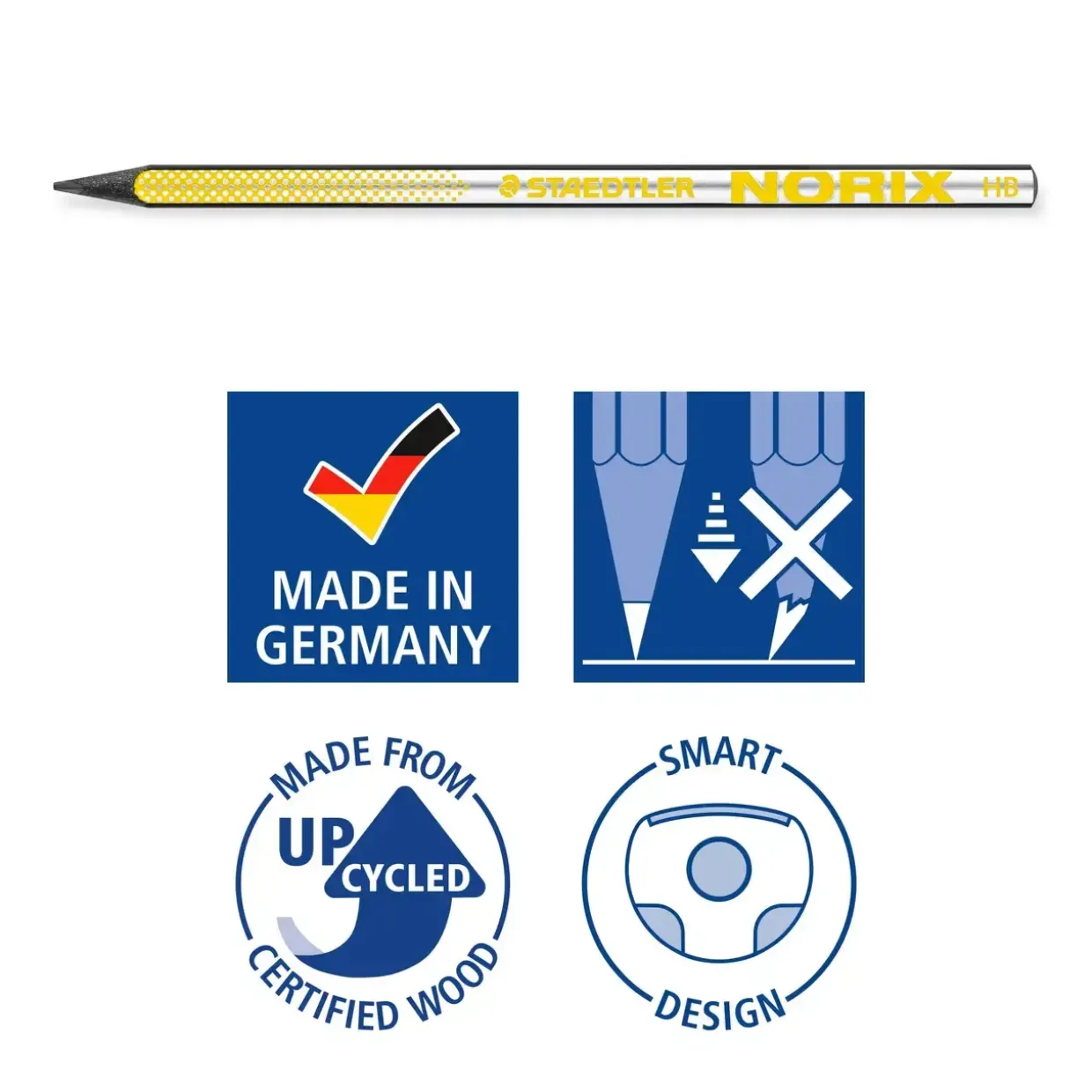 Staedtler Blyant Norix HB sæt gul blister (4)