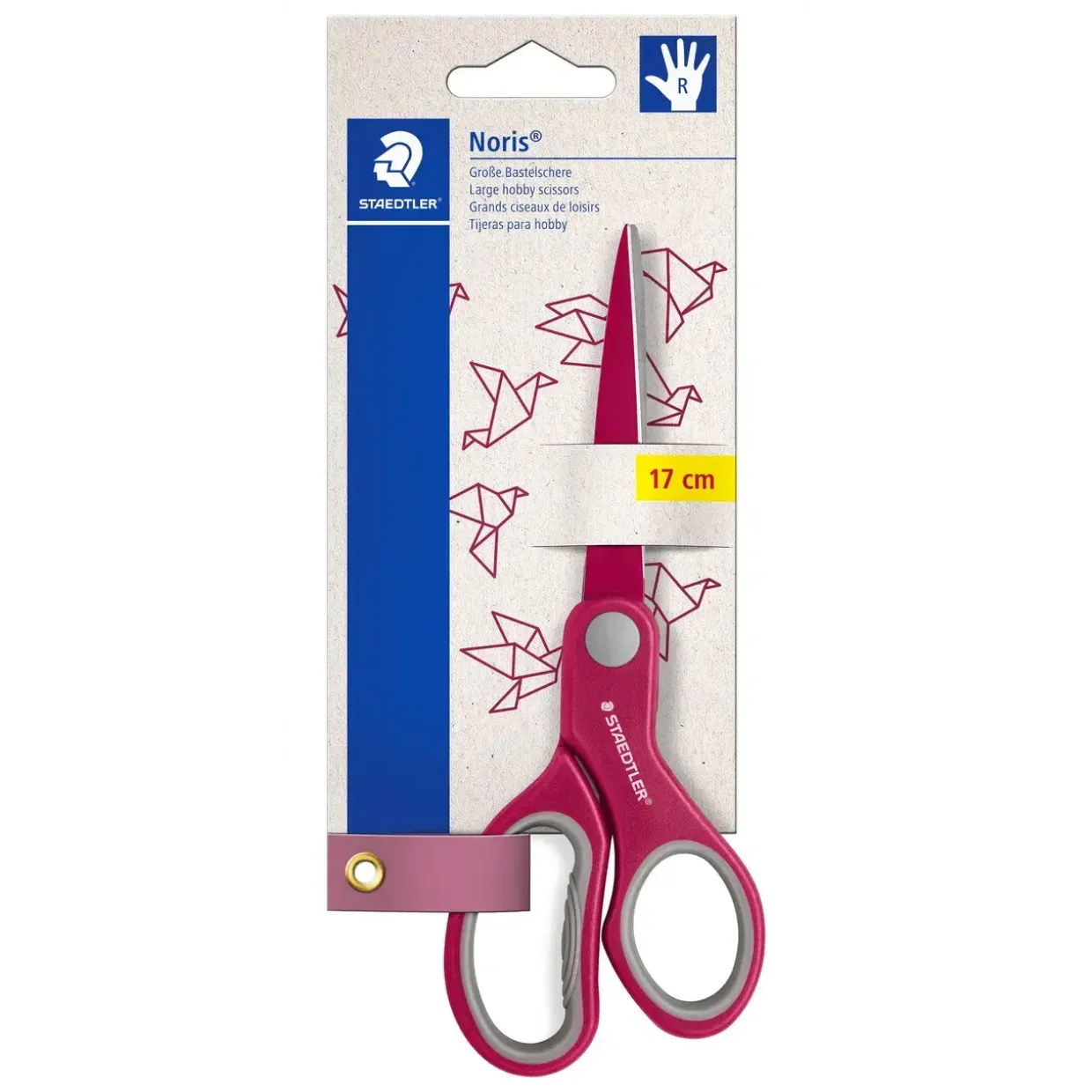 Staedtler Børnesaks Noris 17cm ass blister - Køb minimum 12 stk.