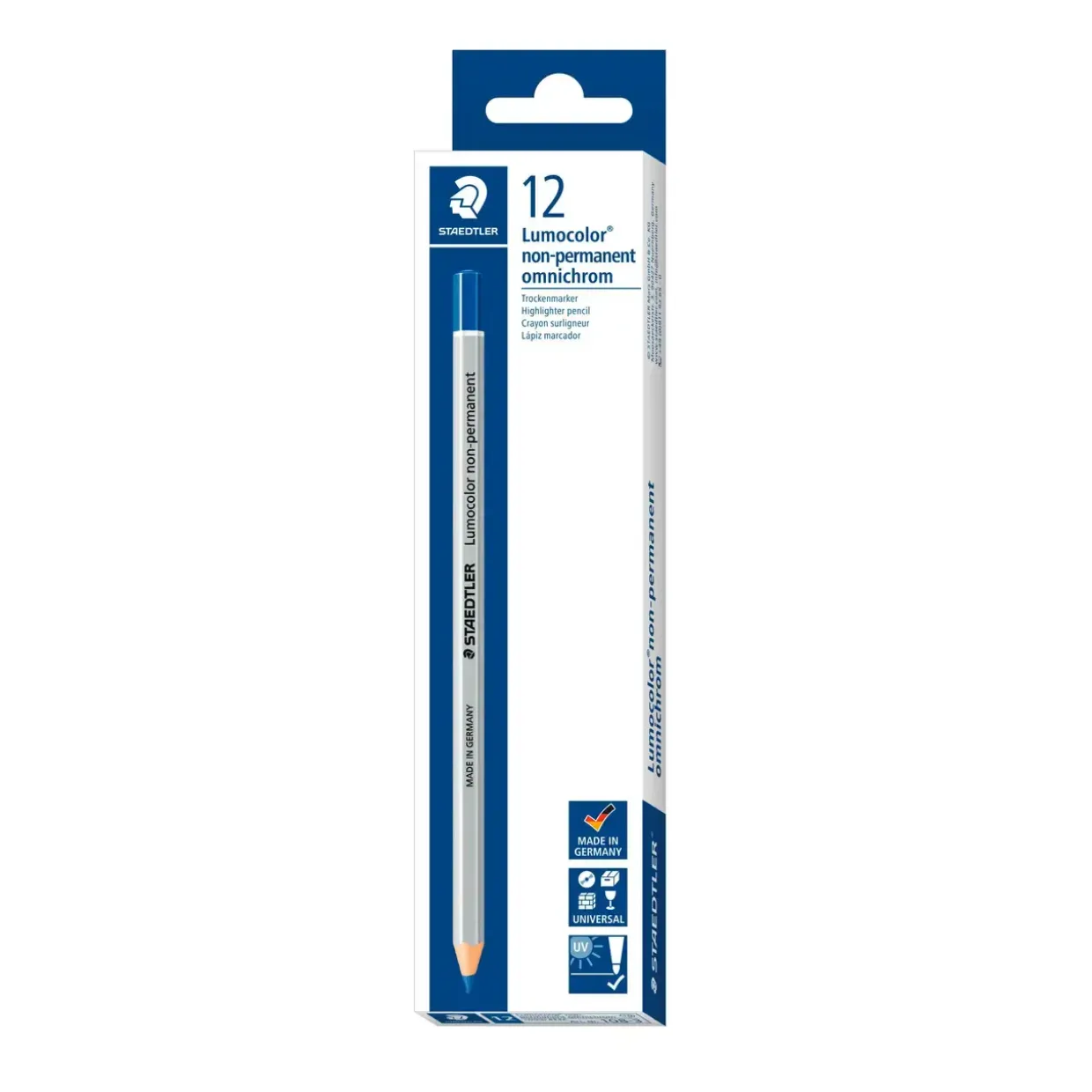 Staedtler Marker Lumocolor non-permanent omnichrom blå - Køb minimum 12 stk.