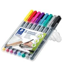 Staedtler Marker Lumocolor Perm 0,6mm ass (8)