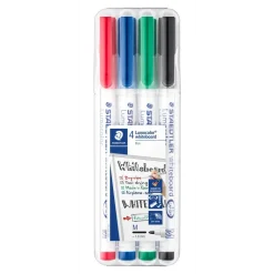 Staedtler WB Marker Lumocolor rund 1mm ass (4)