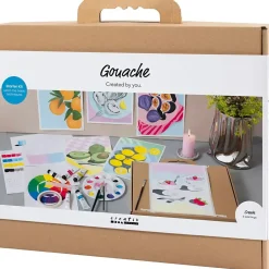 Start DIY Kit Gouache, Malerier, ass. farver, 1 pk.