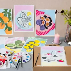 Start DIY Kit Gouache, Malerier, ass. farver, 1 pk.