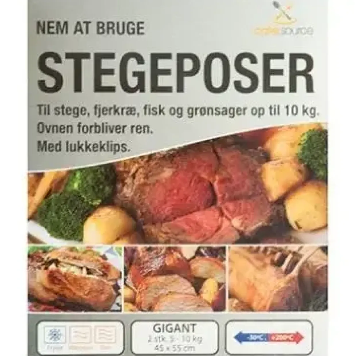 Stegepose Catersource Gigant 45x55 cm 2 pak - 12 bdt x 2 stk/bk