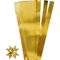 Stjernestrimler - Guld - 25 mm - Ø 11,5 cm - 73 cm længde - 100 stk