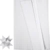 Stjernestrimler hvid Bredde 10 mm Længde 45 cm - 500 stk