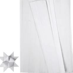 Stjernestrimler hvid Bredde 10 mm Længde 45 cm - 500 stk
