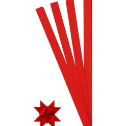 Stjernestrimler rød Bredde 15 mm, diameter 6,5 cm - 100 stk