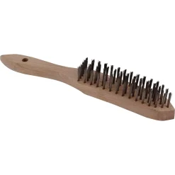 Stålbørste m. træskaft - FBK - 28 cm