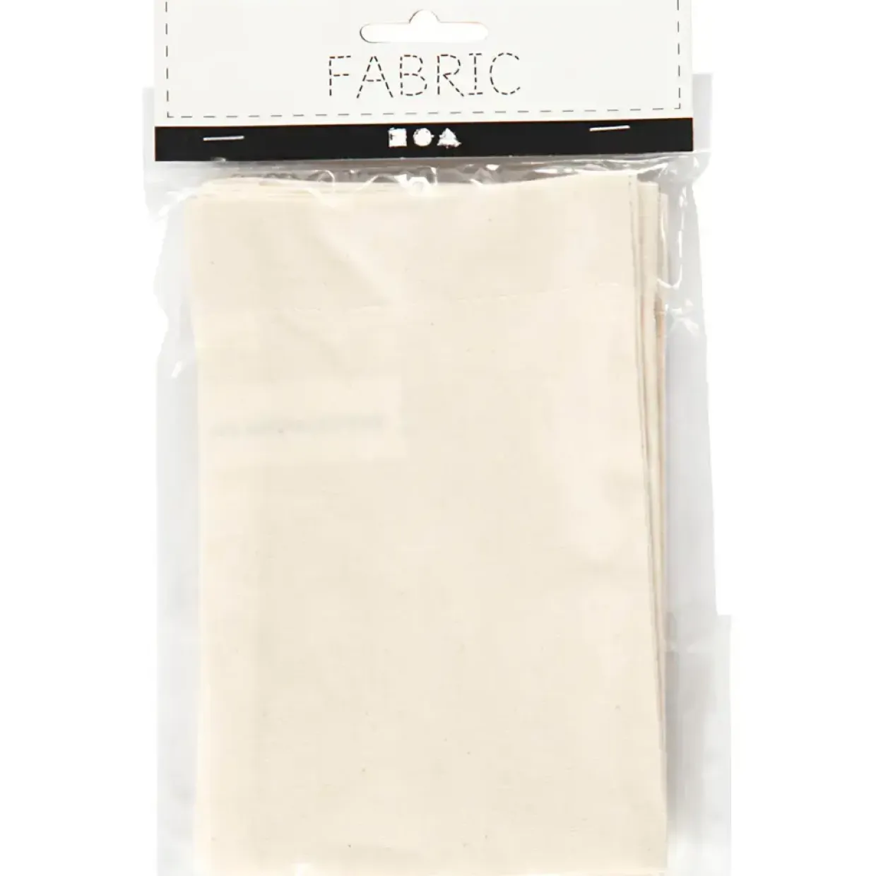Stofpose - Lys natur - 10 x 15 cm - 4 stk.