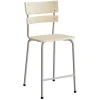 Stol Classic 156, massiv birk, alu stel