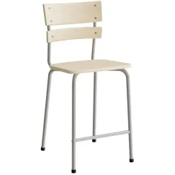 Stol Classic 156, massiv birk, alu stel