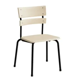 Stol Classic 151, massiv birk, sort stel