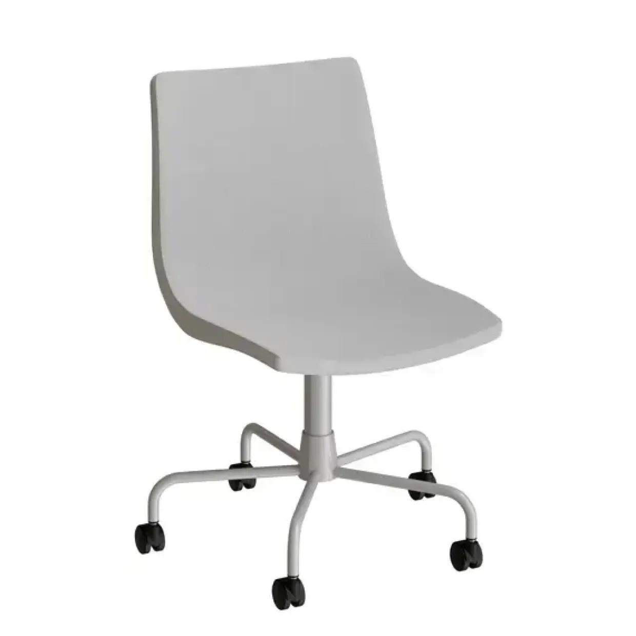Stol Colt 10015 Drejeligt undestel med hjul, alugrå tekstil, alugrå stel