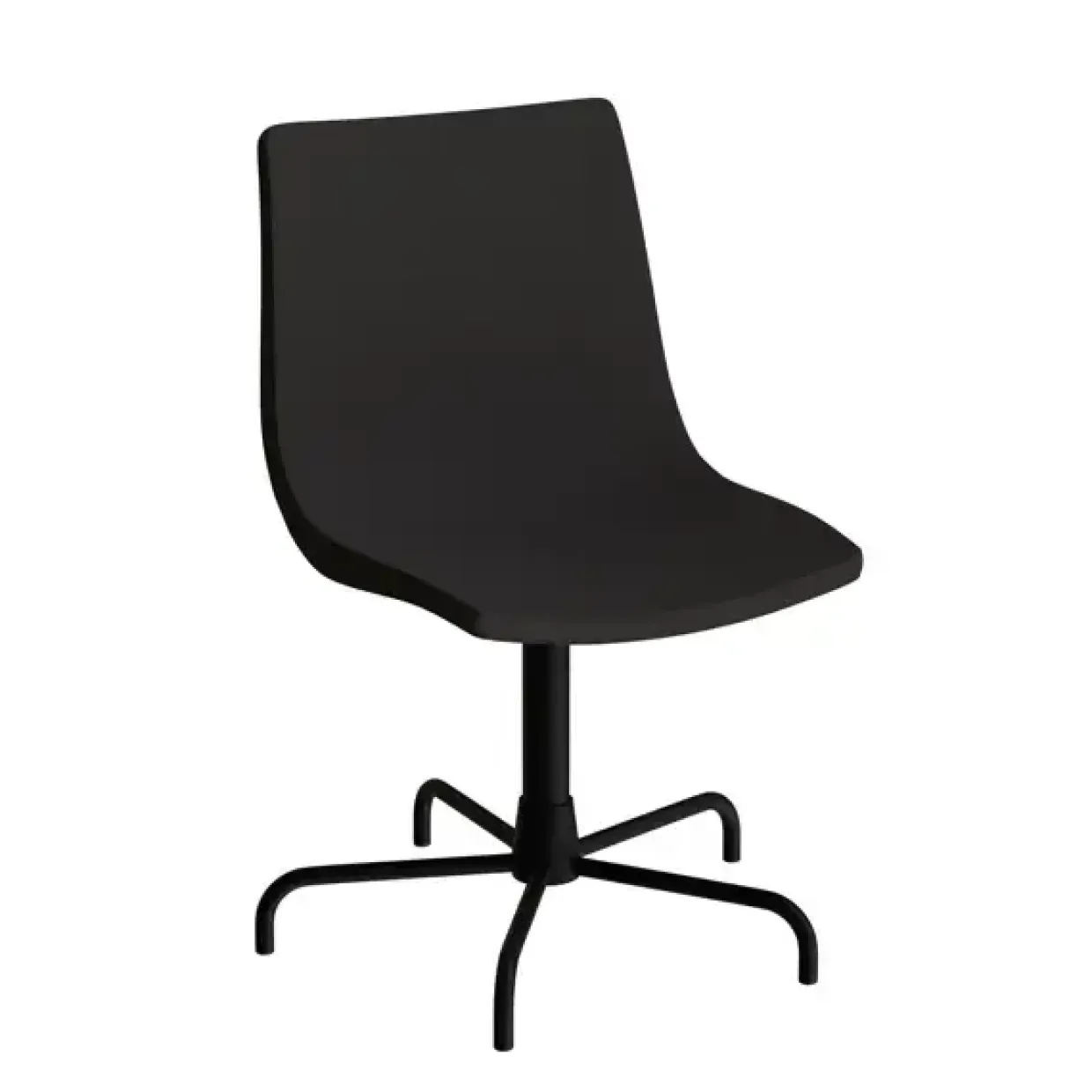 Stol Colt 10013 Drejeligt undestel, sort tekstil, sort stel