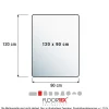 Stoleunderlag Floortex Advantage PVC 90x120 cm med pigge sort