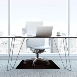 Stoleunderlag Floortex Advantage PVC 90x120 cm med pigge sort