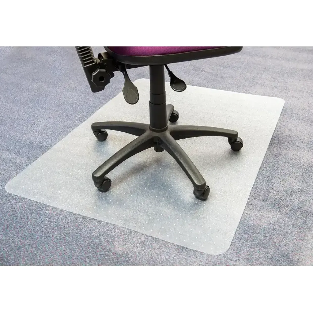 Stoleunderlag med pigge Floortex Advantage antistatisk PVC 116x150 cm