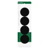 Store Magneter - BNT sort rund Ø 4 cm - 4 stk.