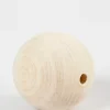 Store træperler diameter 60 mm hulstørrelse 9 mm græstræ | 3 stk.