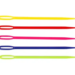 Strikkenål længde 7 cm assorteret farver - 5 stk.