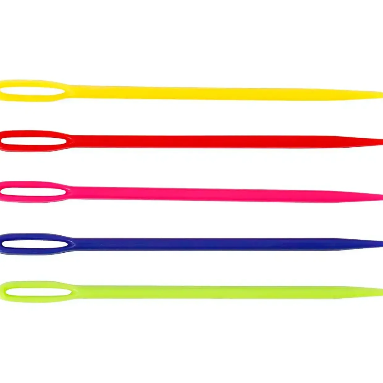 Strikkenål længde 7 cm assorteret farver - 5 stk.