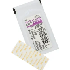 Strip - Steri-strip 75x3mm hvid forstærket - ark a 5 strips - 50 stk