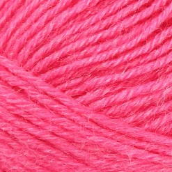 Strømpegarn længde 200 meter pink - 50 gram