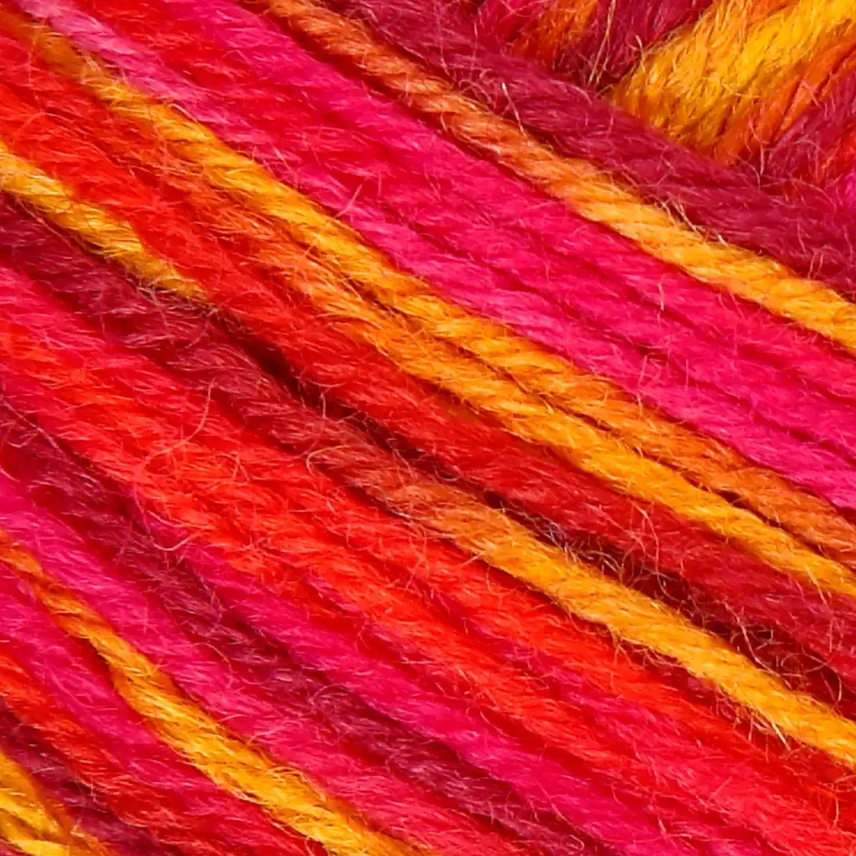 Strømpegarn - Rød/Orange harmoni - 200 m - 50 g