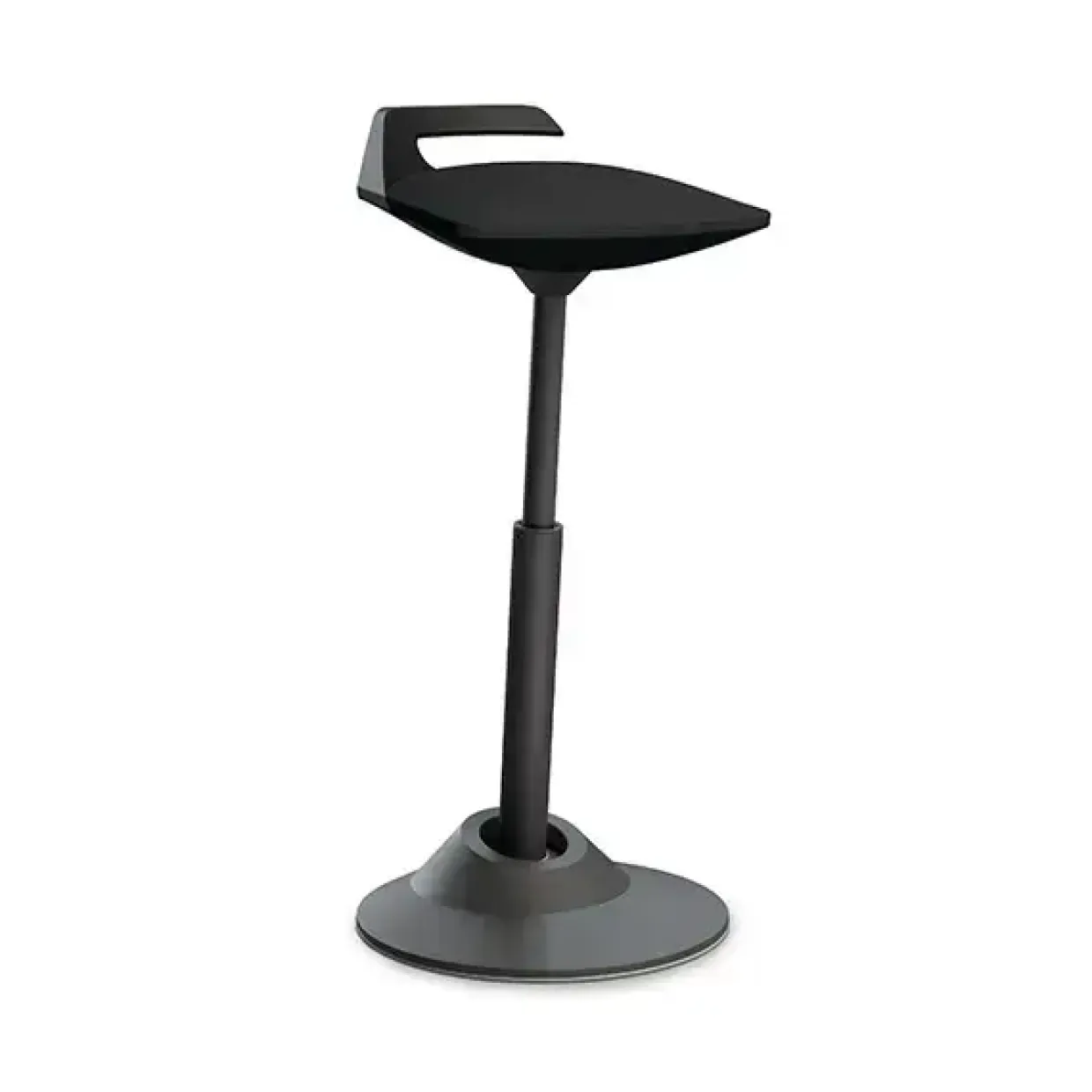 Ståstøttestol Muvman, Microfiber/Metal - Sort
