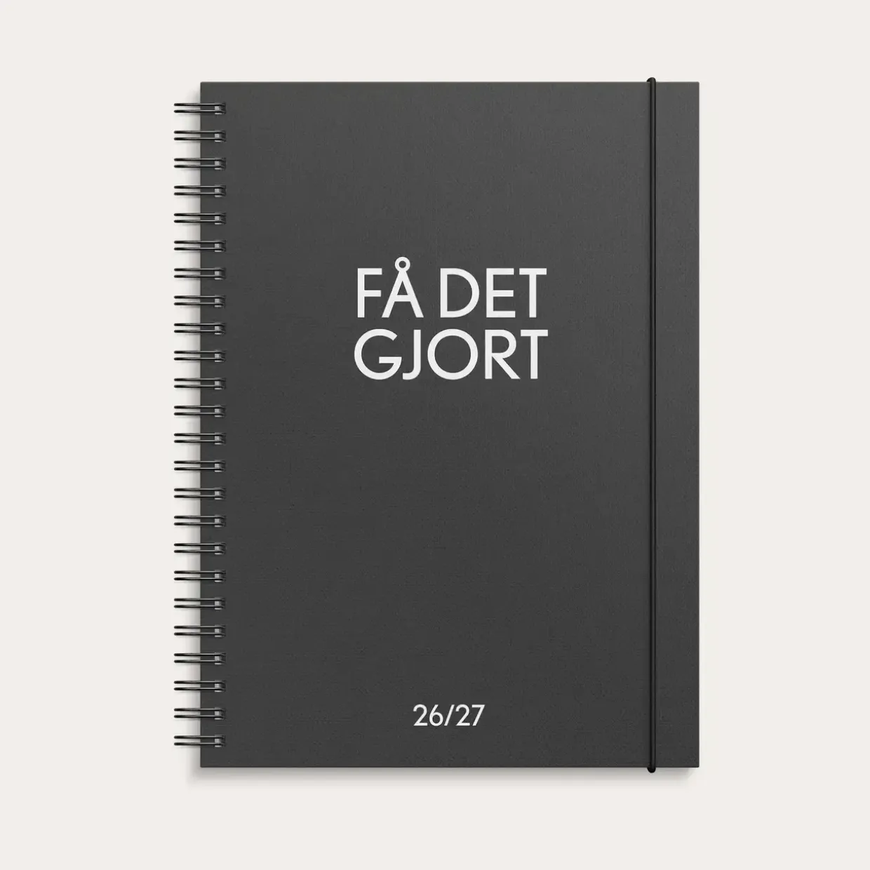 Studie Få det gjort A5 ugekalender - Spiral - Sort - 2026/2027 - Mayland - 27815400