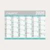 Studie Kæmpekalender 700 x 1000mm - 2x6 mdr. papir rør 2026/2027 - 27807500