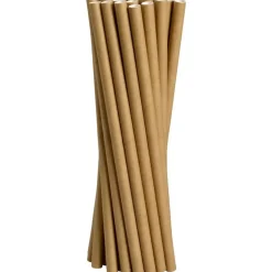 Sugerør - Abena Gastro-Line - 25cm Ø8mm - Papir - Brun - 2000 stk