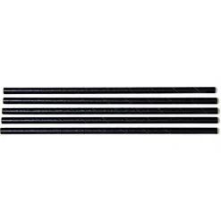 Sugerør Ø7x250 mm uden knæk Bionedbrydelig Papir Sort - 500 stk/ps