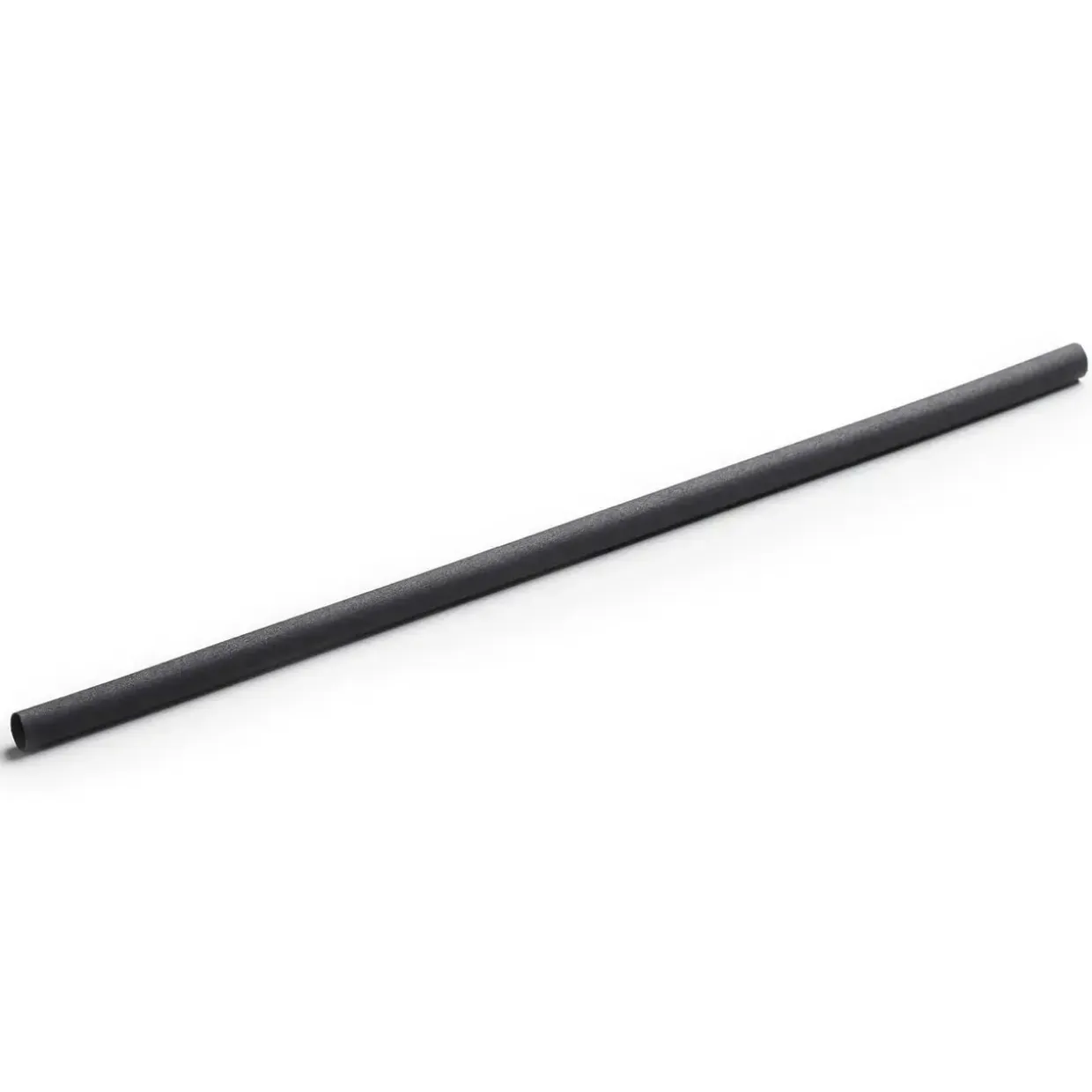 Sugerør Ø6x230mm uden knæk plantebaseret Charcoal Sort - 250 stk/ps