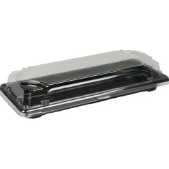 Sushibakke og låg ABENA Cater-Line 2, 22x9x4,3cm sort RPET - 400 stk