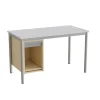 Sybord 135, 1200x600 mm H720 mm, grå laminat, alugråt stel