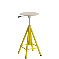 Taburet Atlas 2117 egelaminat uden vippefunktion gult stel
