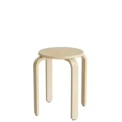 Taburet Oscar, 440 mm, sæde i birk laminat, stel i birkefinér