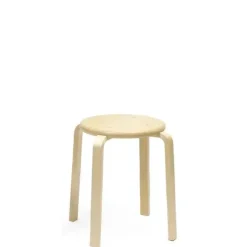 Taburet Rondo i massiv birk, højde 440 mm