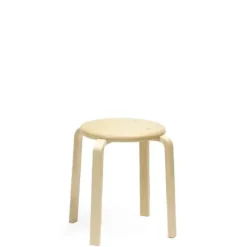 Taburet Rondo i massiv birk, højde 370 mm