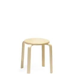 Taburet Rondo i massiv birk, højde 330 mm