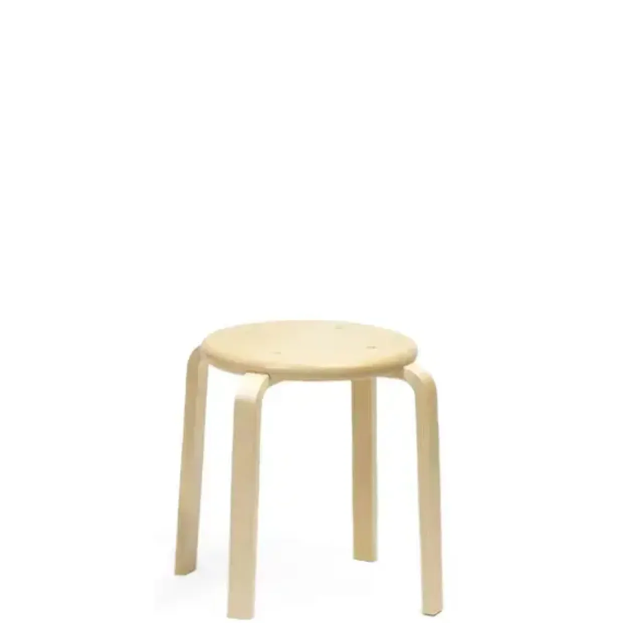 Taburet Rondo i massiv birk, højde 330 mm