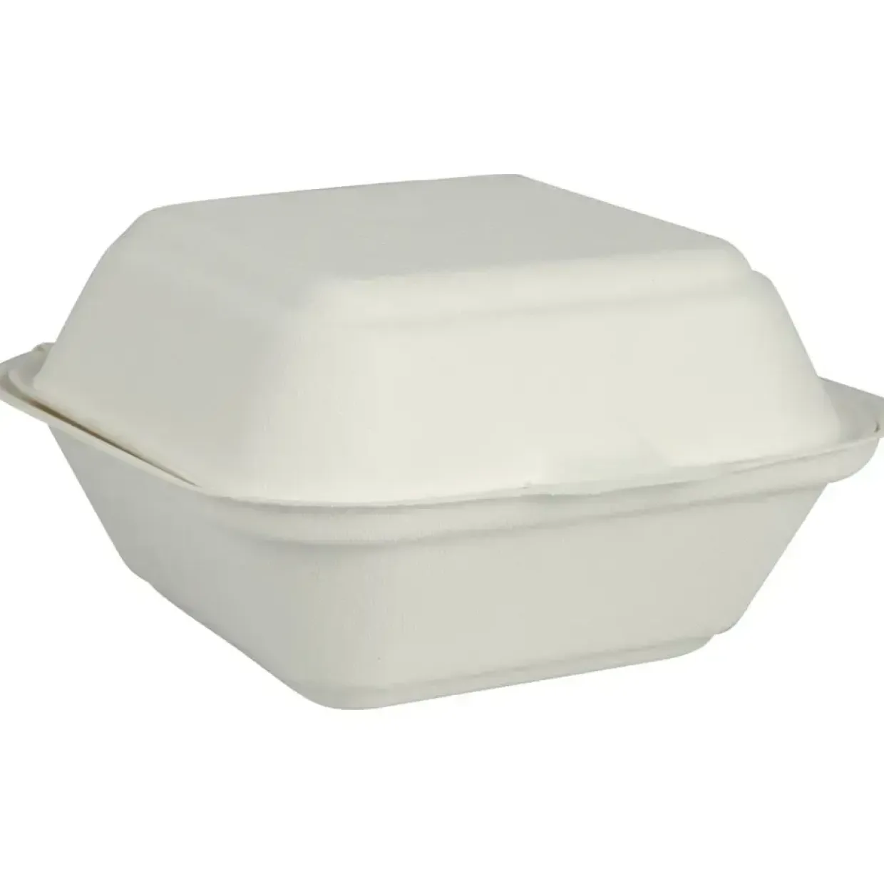 Take away boks, Abena Gastro, 144,9x149x80mm, hvid, sukkerrør, PFAS fri - 500 stk