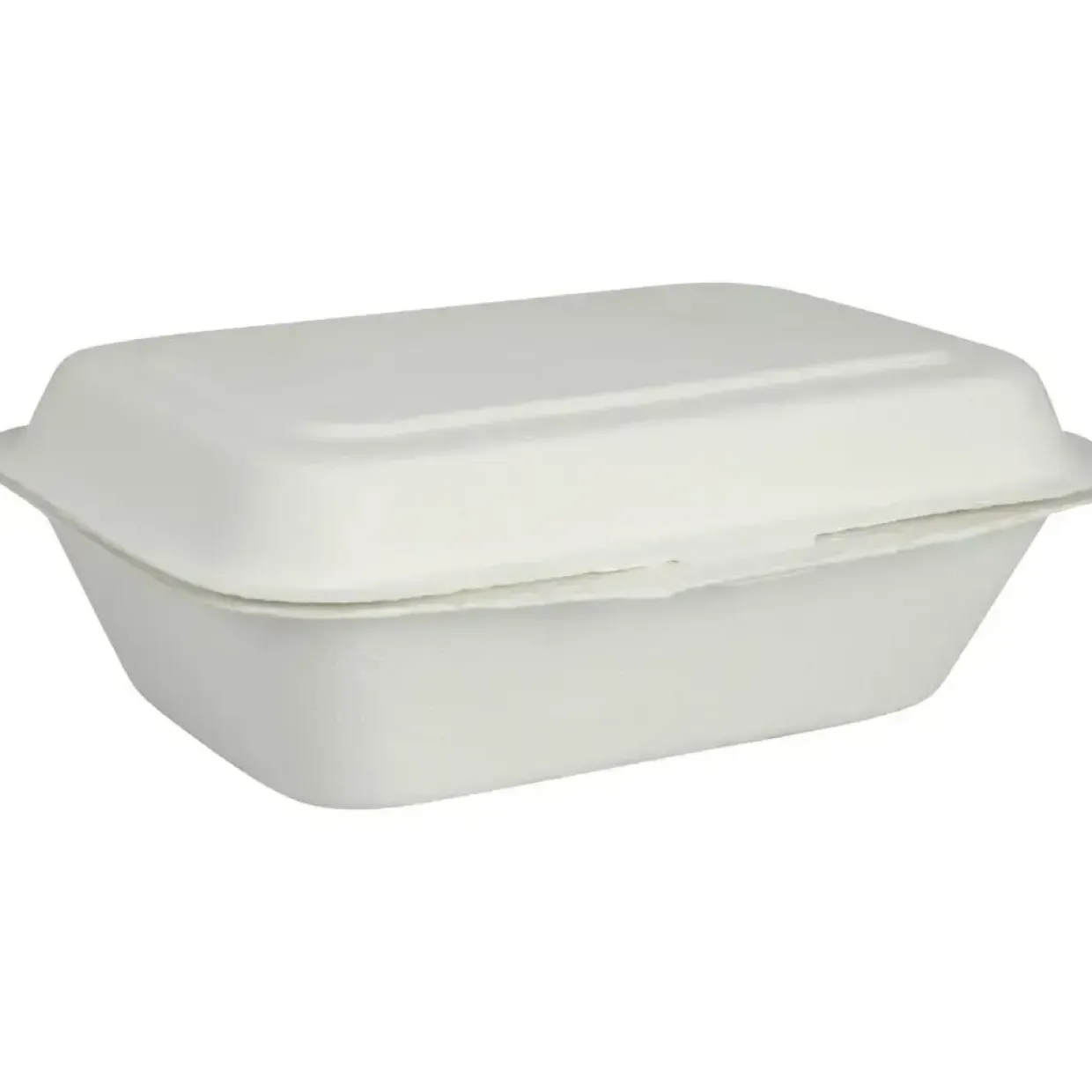 Take away boks, Abena Gastro, 185x135,9x65mm, hvid, sukkerrør, PFAS fri - 500 stk