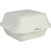 Take away boks - Abena Gastro 153x147x82mm hvid sukkerrør PFAS fri - 500 stk