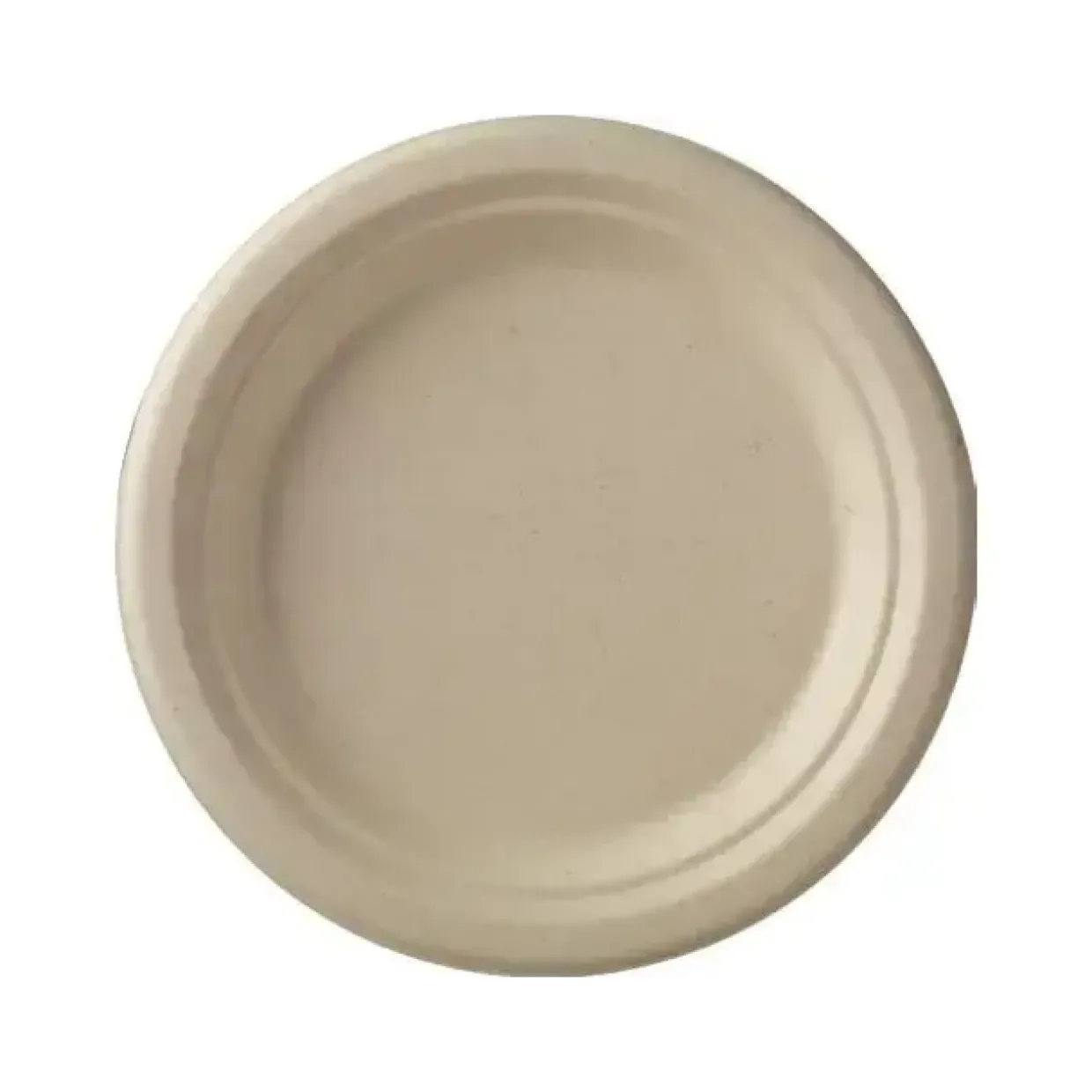 Tallerken - Bagasse - Ø 18 cm - PFAS-fri - 50 stk
