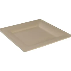 Tallerken miljøvenlig Abena Gastro 26x26x1,9cm natur sukkerrør komposterbar - 500 stk