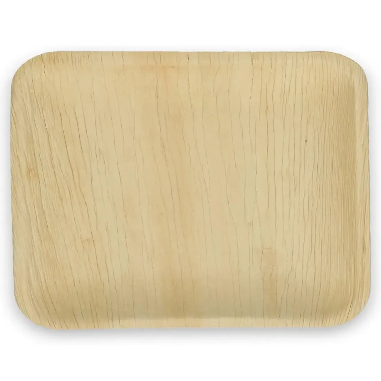 Tallerken Verive palmeblad firkantet L24xB16xH2cm natur - 4 ps x 25 stk/krt
