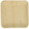 Tallerken Verive palmeblad firkantet L24xB24xH2.5cm natur - 4 ps x 25 stk/krt